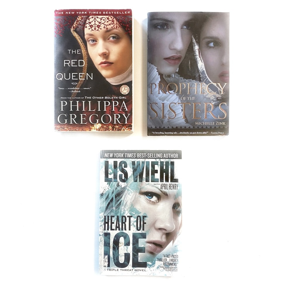 Bundle of 3 Books The Red Queen, Heart of Ice, Prophecy of Sister